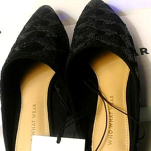 ALBA Sequined Mules 1/4" heel,  Black-grey NIB Sizes vary.